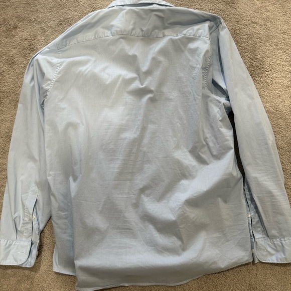 Men’s Abercrombie Long-Sleeve Performance Button-Up Shirt XXL Tall Light Blue - Picture 3 of 3